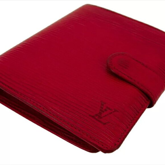 LOUIS VUITTON Bi -fold Wallet Epi Leather Authentic USED T20450 - Picture 3 of 10